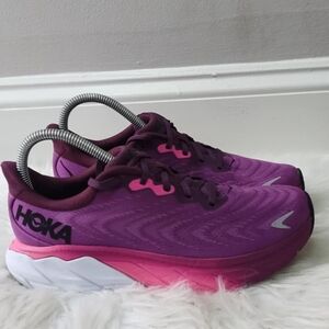 HOKA Arahi Purple and Pink Running Shoes For Women's